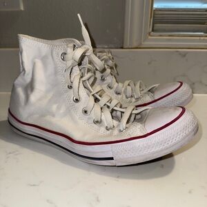 Converse All Star High Tops Womens 9.5 Mens 7.5 Optical White